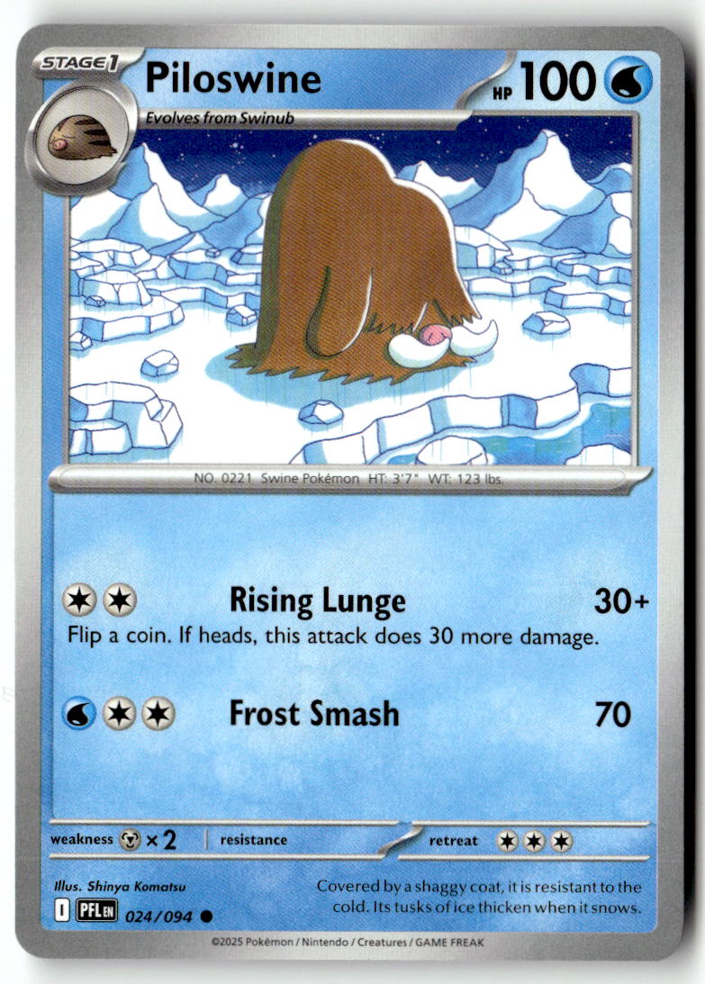 Front of Piloswine 024/094 from Phantasmal Flames