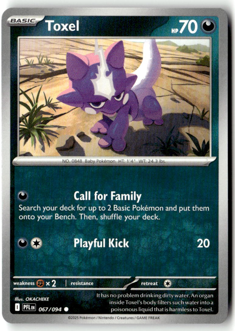 Front of Toxel 067/094 from Phantasmal Flames