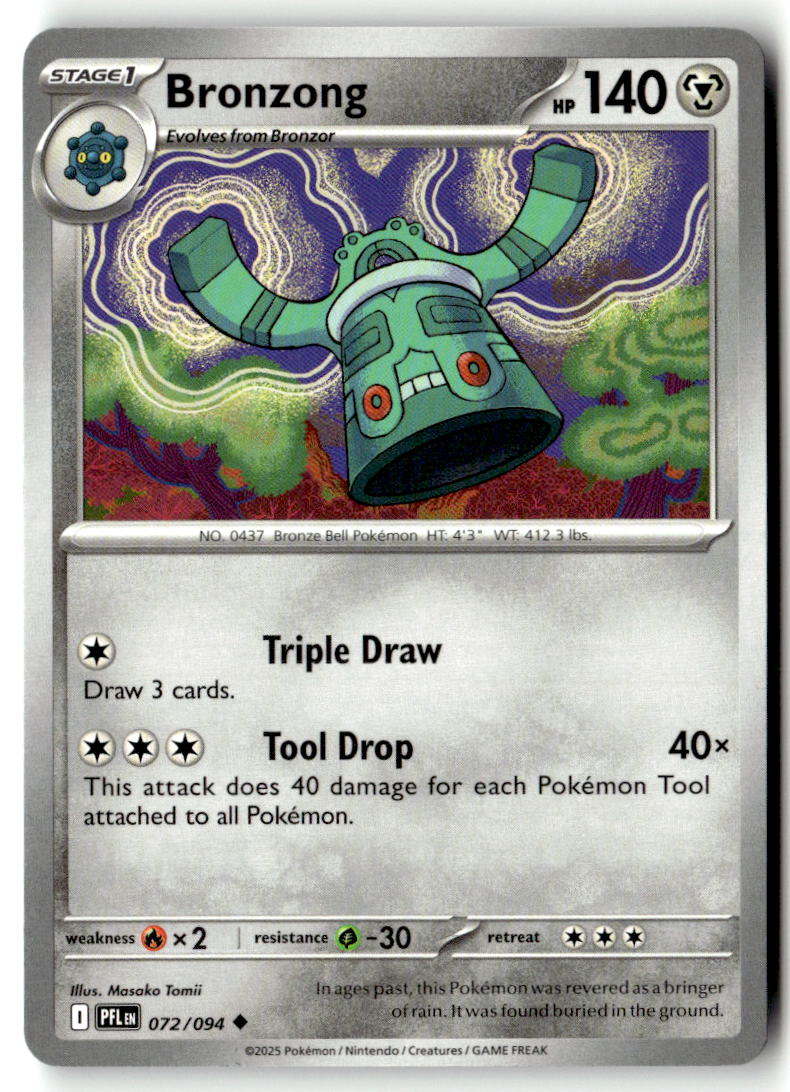 Front of Bronzong 072/094 from Phantasmal Flames