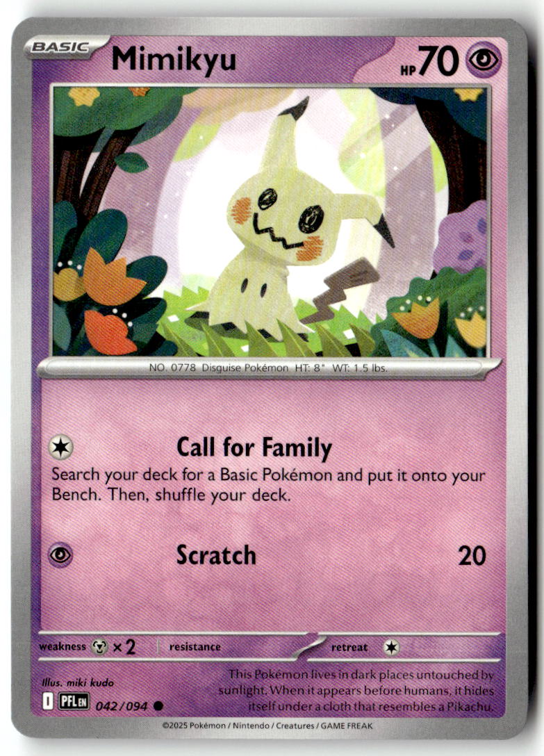 Front of Mimikyu 042/094 from Phantasmal Flames