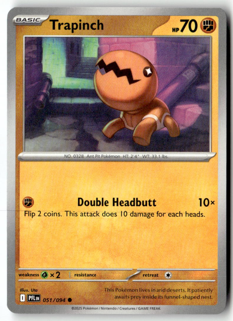 Front of Trapinch 051/094 from Phantasmal Flames