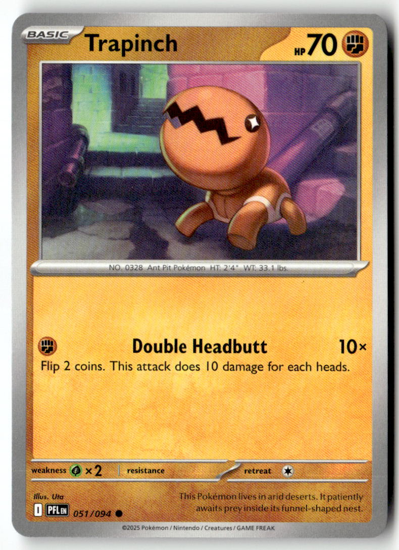 Front of Trapinch 051/094 from Phantasmal Flames