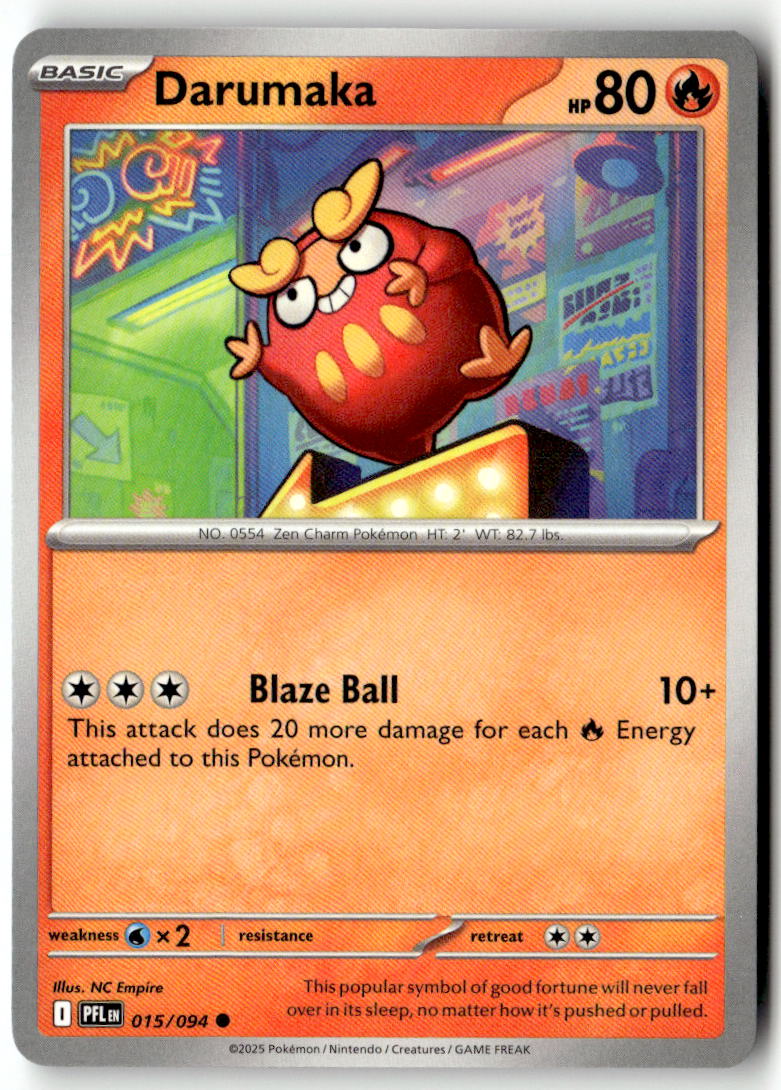 Front of Darumaka 015/094 from Phantasmal Flames