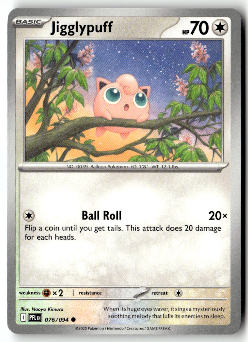 Front of Jigglypuff 076/094 from Phantasmal Flames