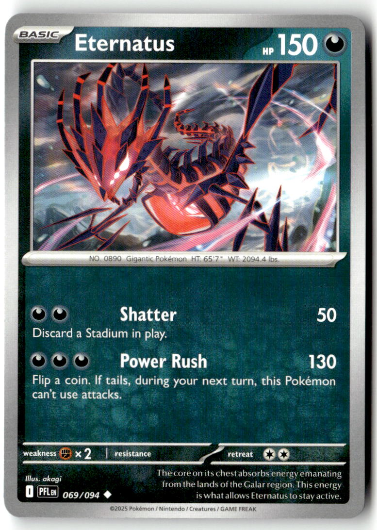 Front of Eternatus 069/094 from Phantasmal Flames