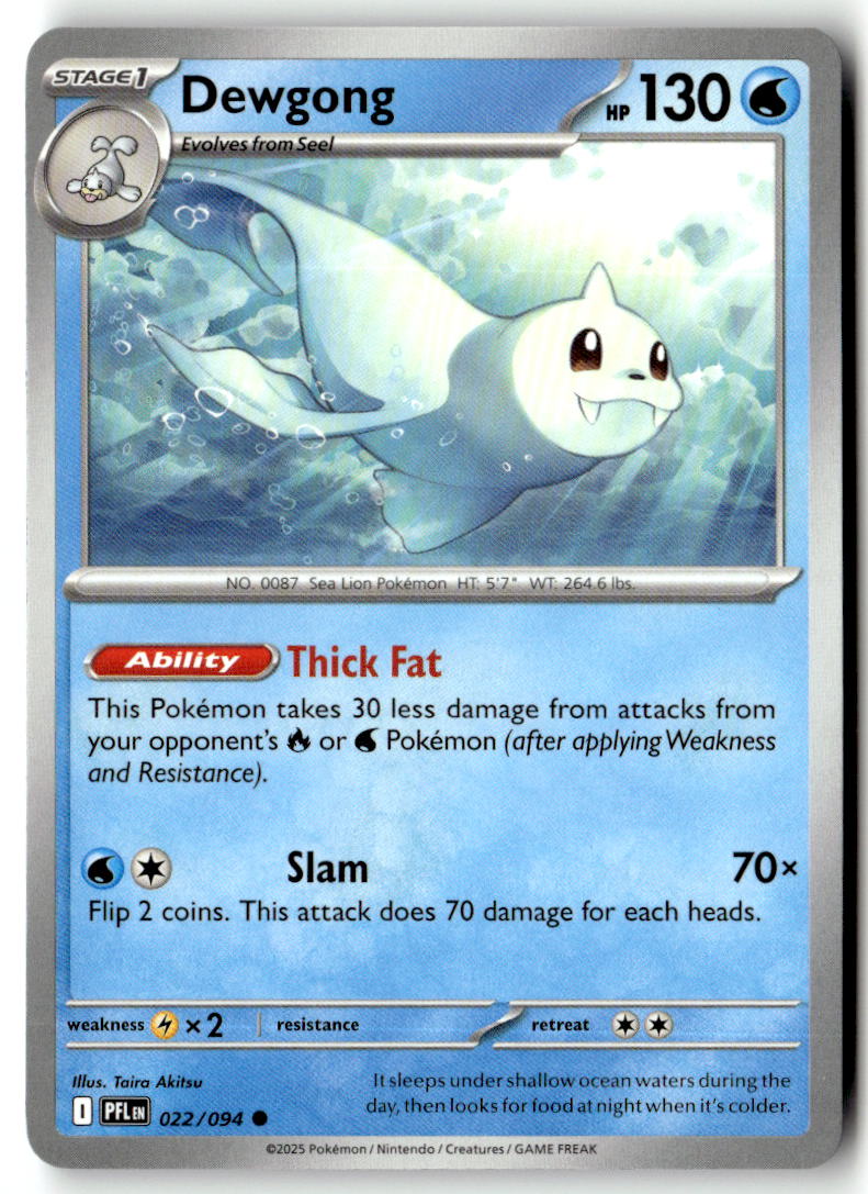 Front of Dewgong 022/094 from Phantasmal Flames