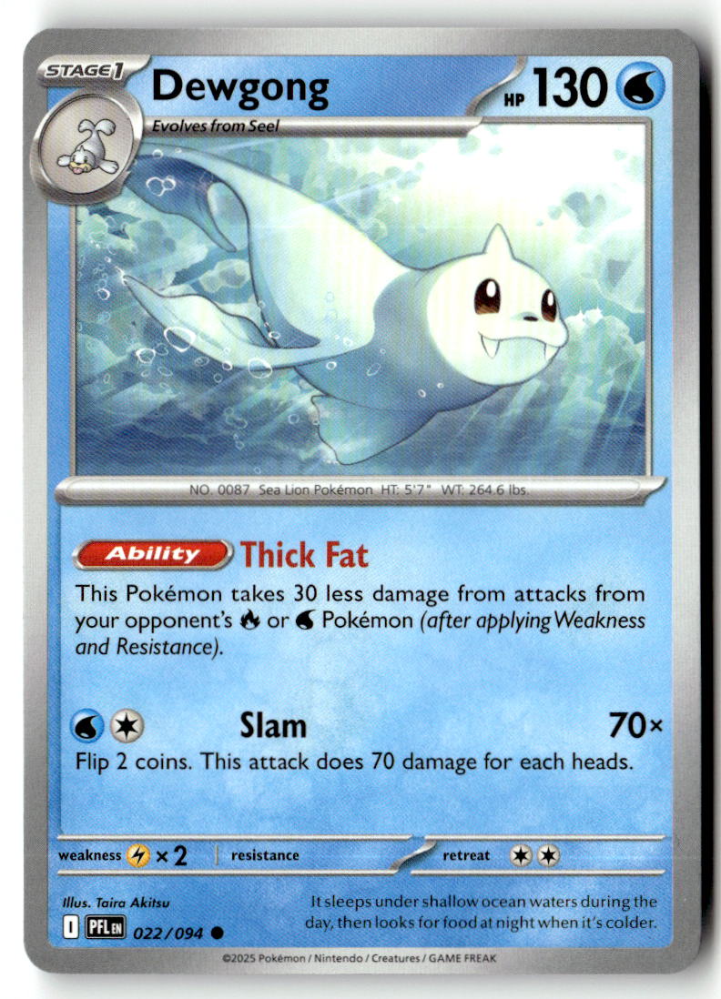 Front of Dewgong 022/094 from Phantasmal Flames