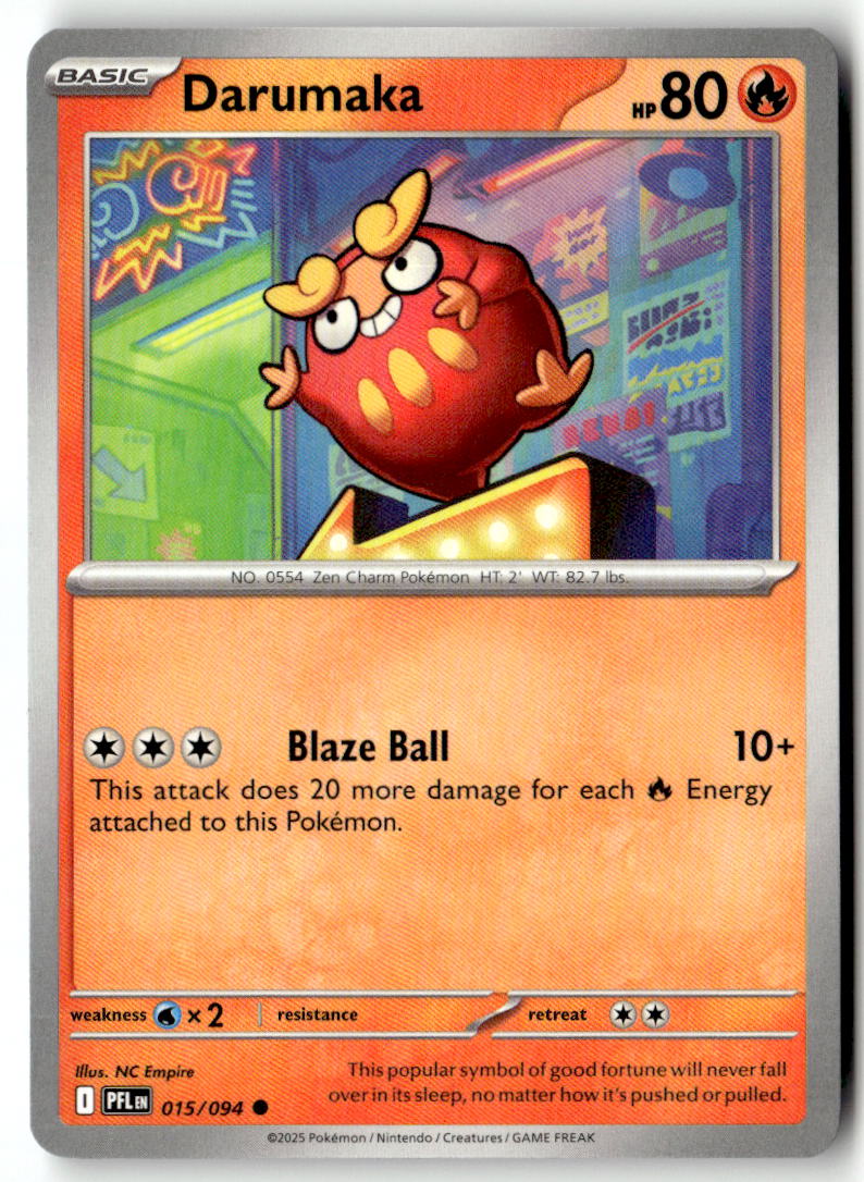 Front of Darumaka 015/094 from Phantasmal Flames
