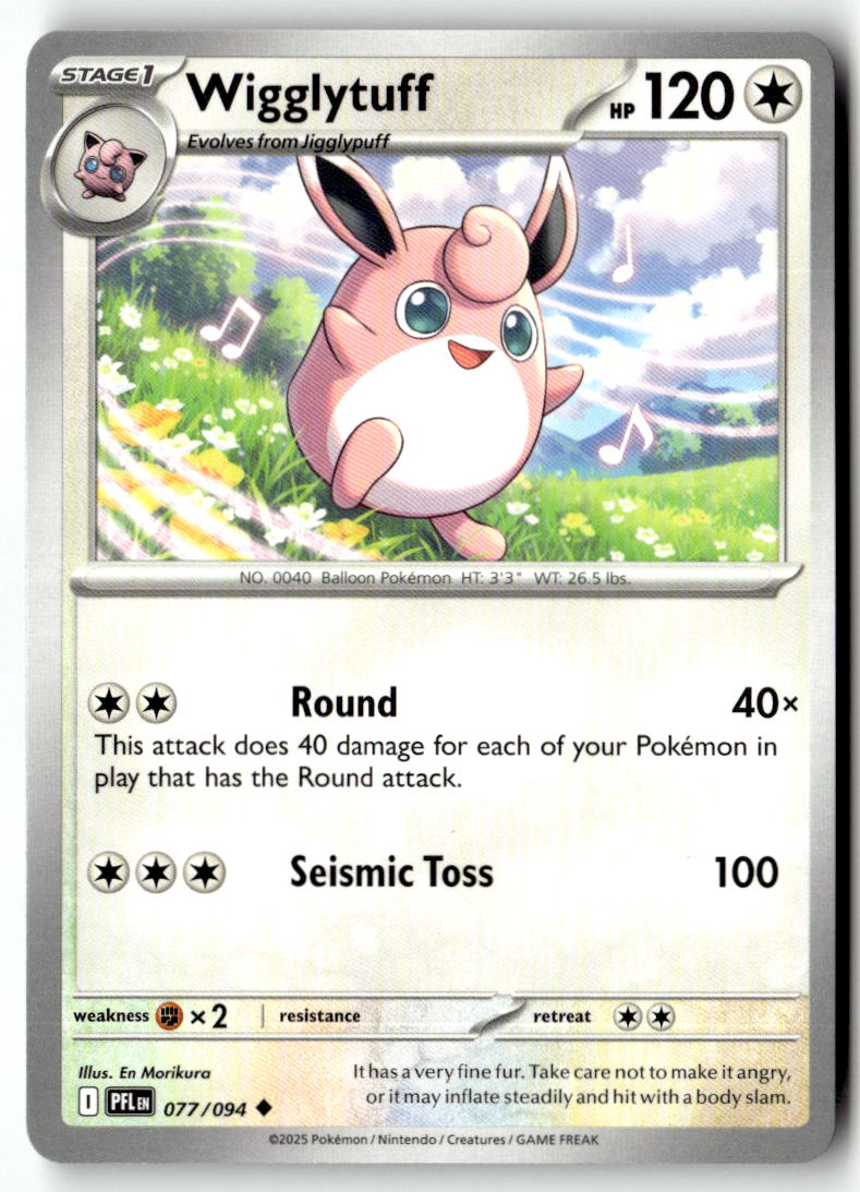 Front of Wigglytuff 077/094 from Phantasmal Flames