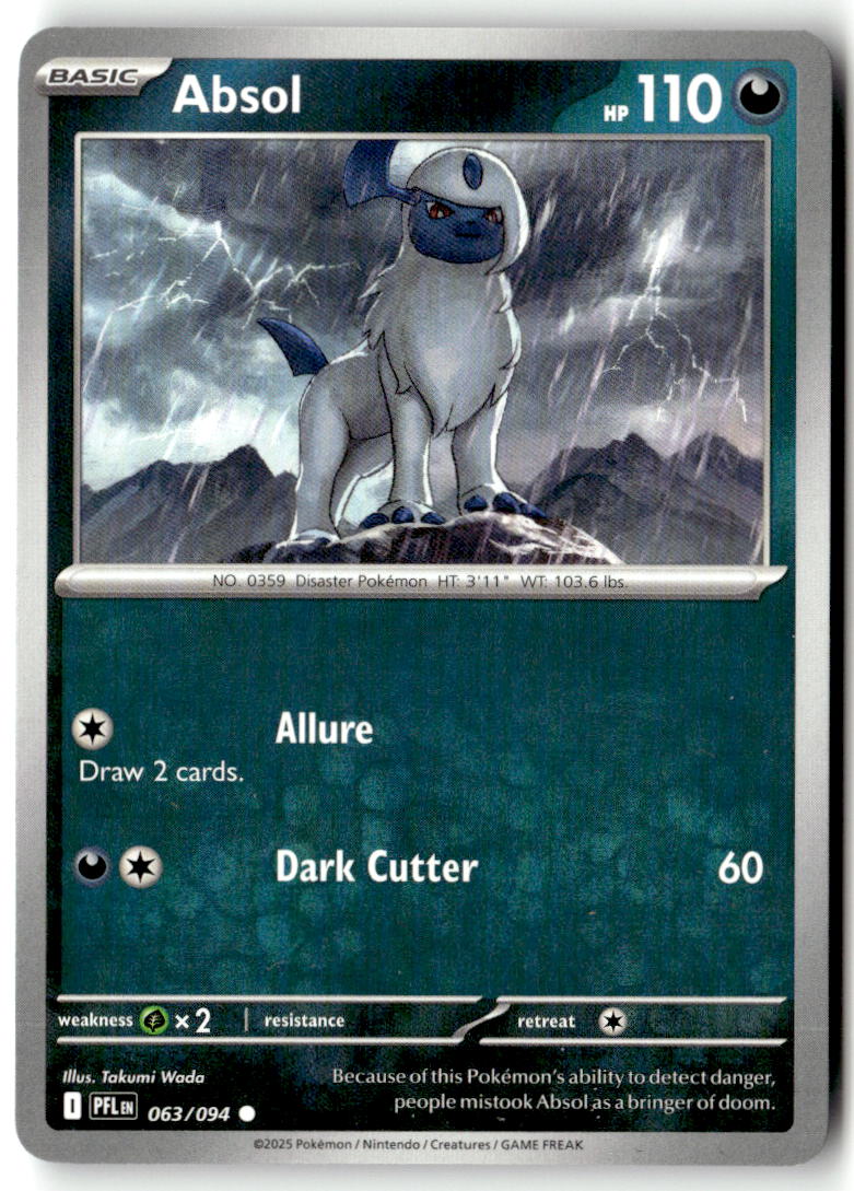 Front of Absol 063/094 from Phantasmal Flames