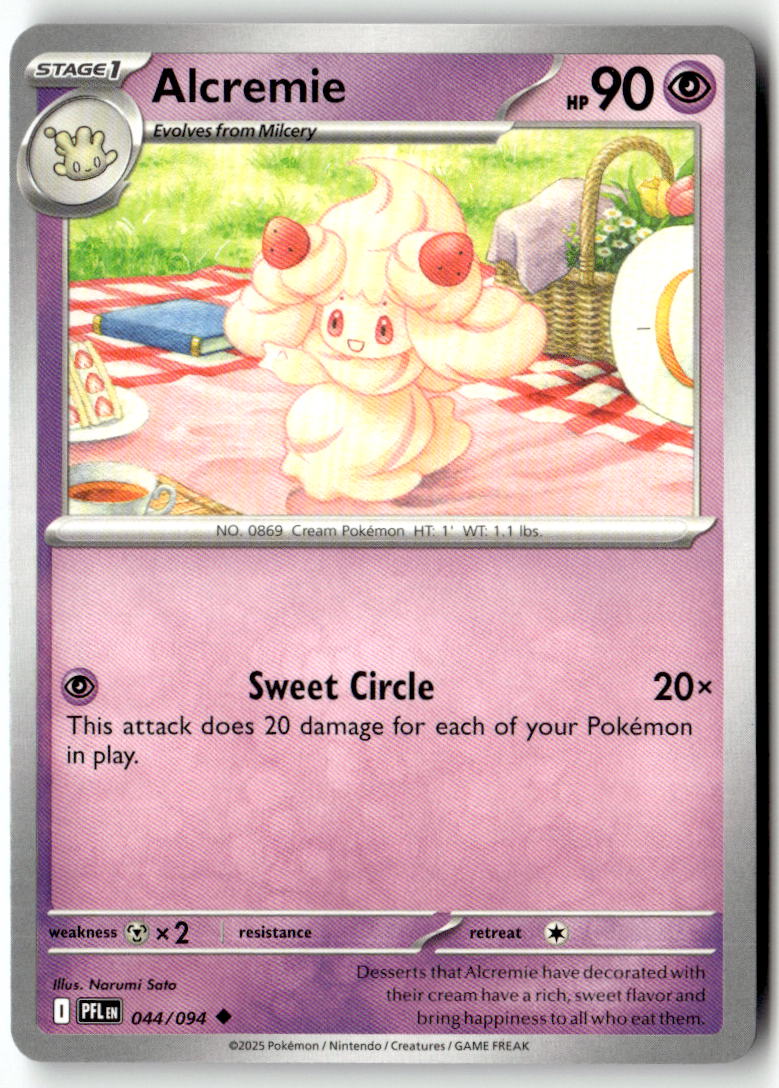 Front of Alcremie 044/094 from Phantasmal Flames