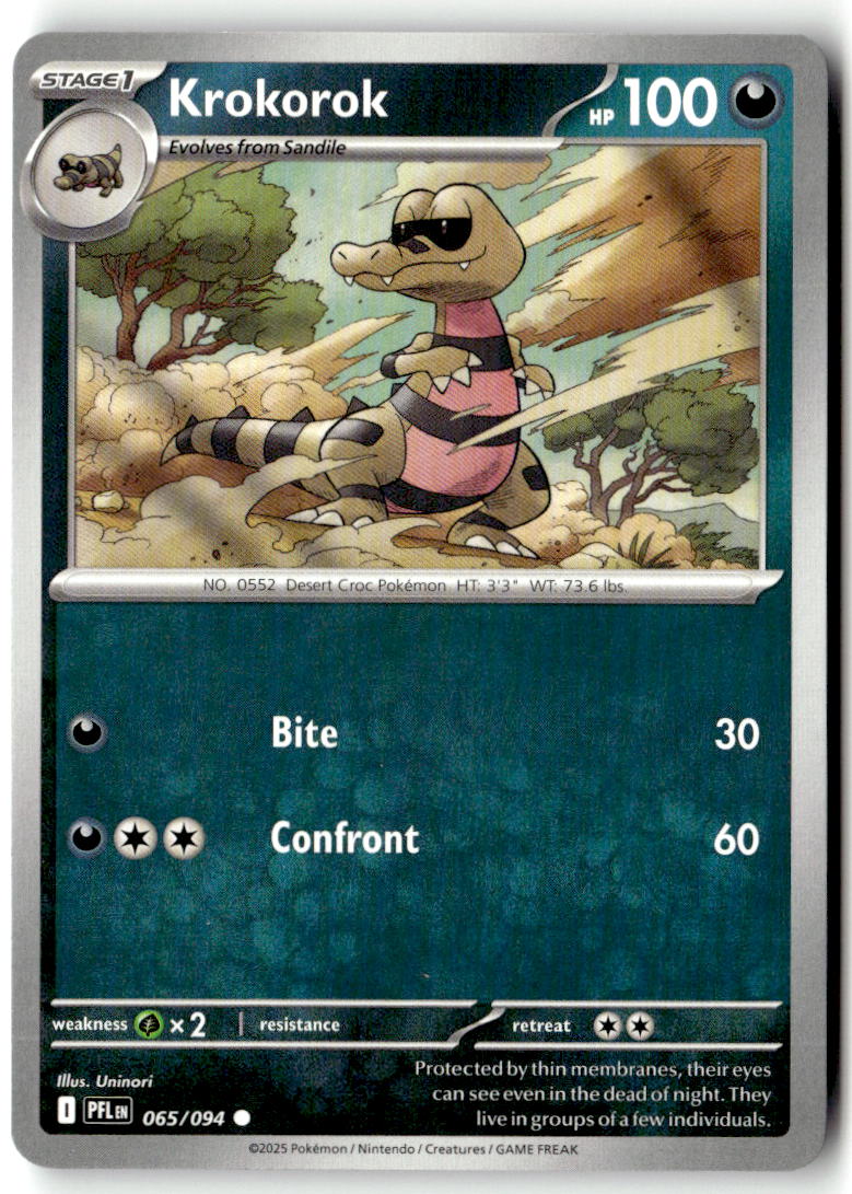 Front of Krokorok 065/094 from Phantasmal Flames