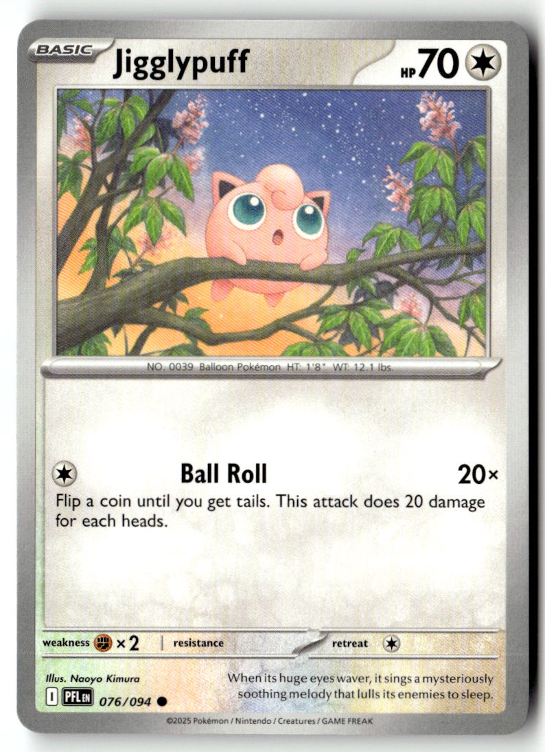 Front of Jigglypuff 076/094 from Phantasmal Flames