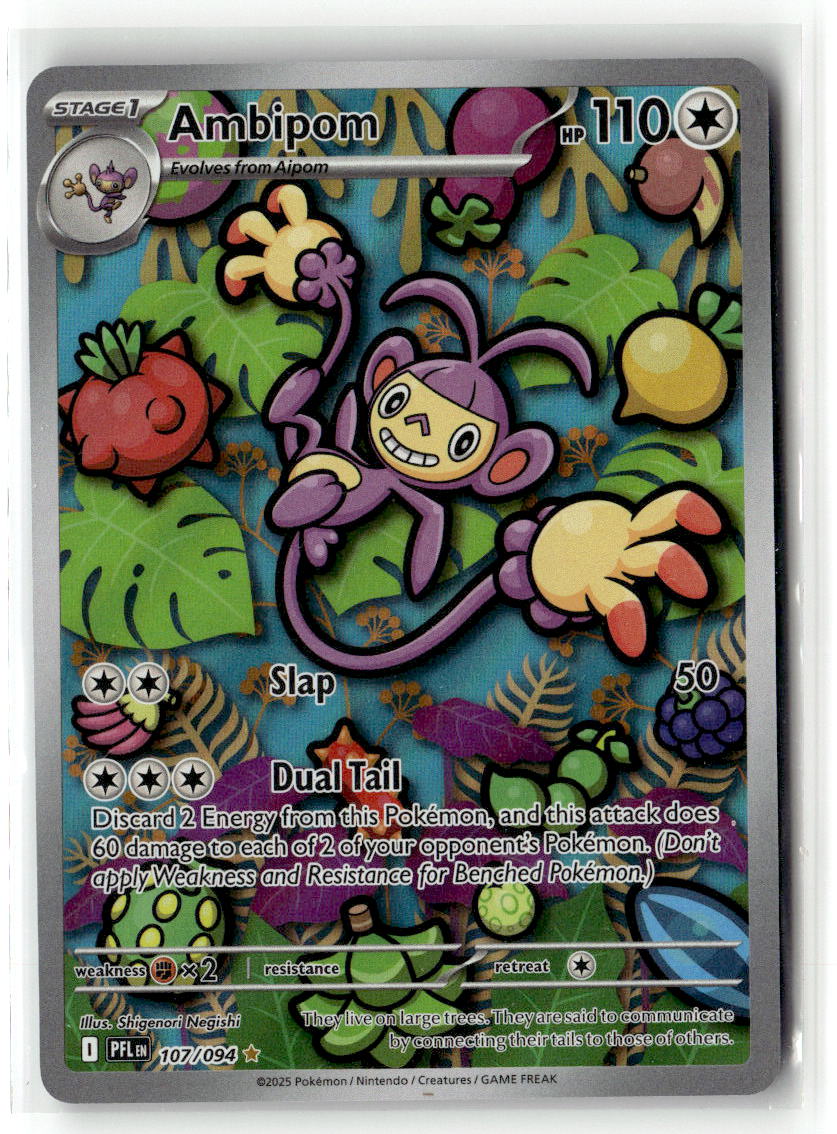 Front of Ambipom 107/094 from Phantasmal Flames