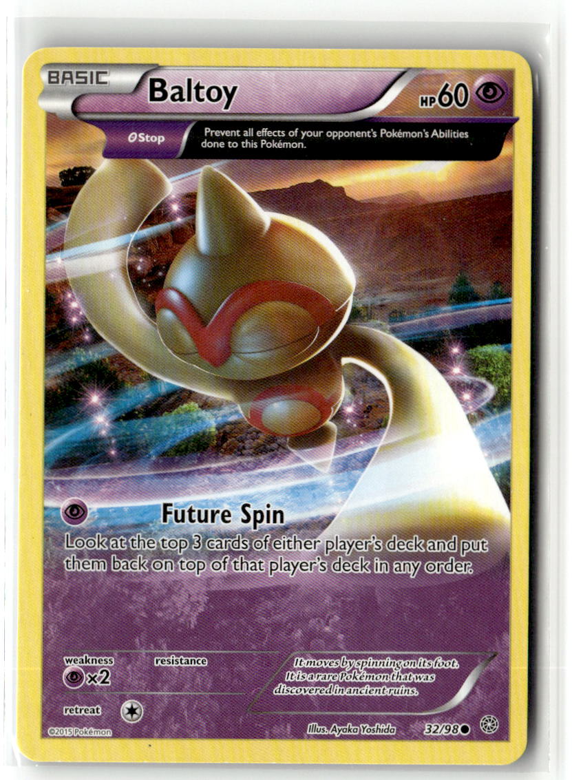 Front of Baltoy (32) 32/98 from XY - Ancient Origins