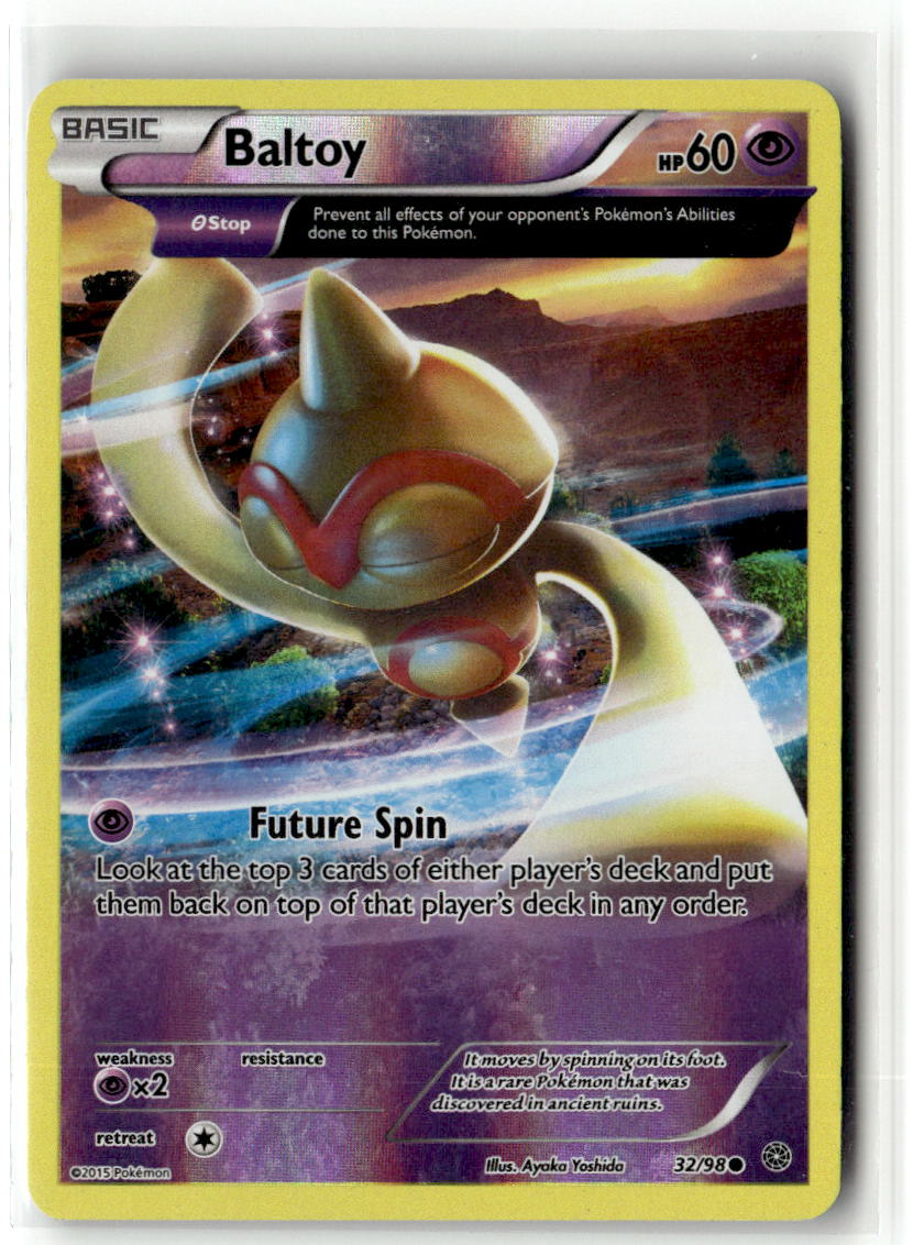 Front of Baltoy (32) 32/98 from XY - Ancient Origins