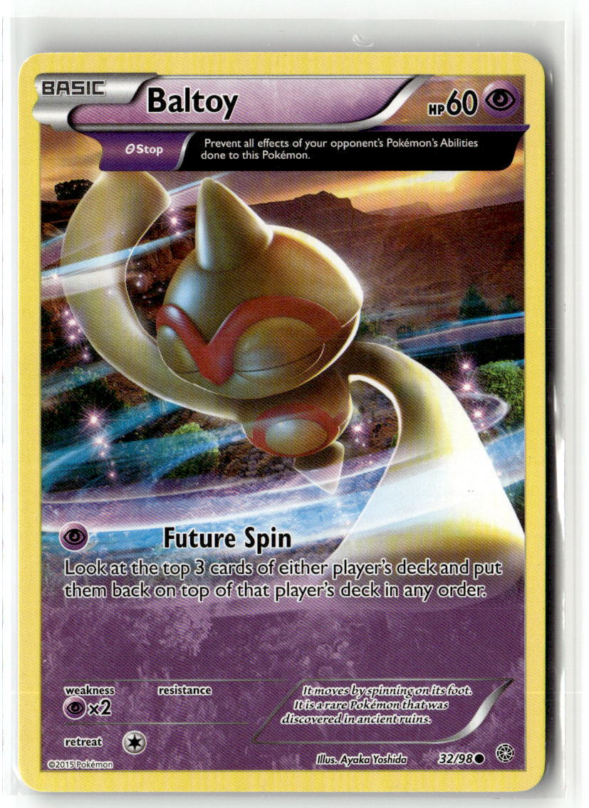 Front of Baltoy (32) 32/98 from XY - Ancient Origins