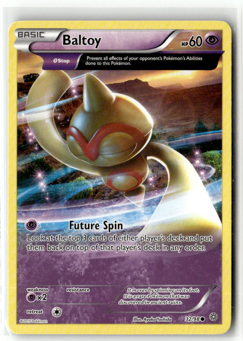Front of Baltoy (32) 32/98 from XY - Ancient Origins