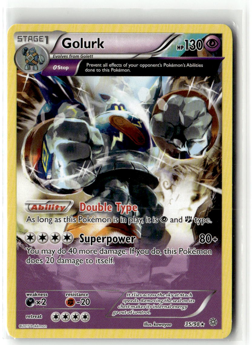 Front of Golurk (35) 35/98 from XY - Ancient Origins