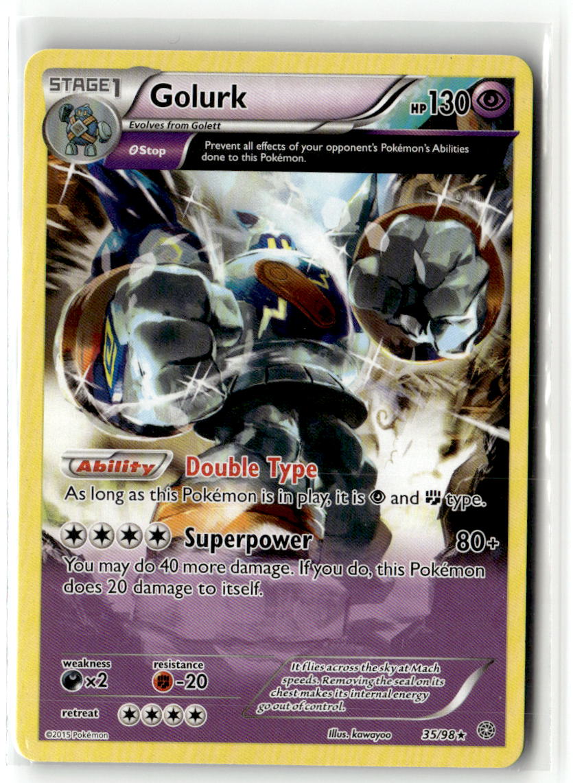 Front of Golurk (35) 35/98 from XY - Ancient Origins