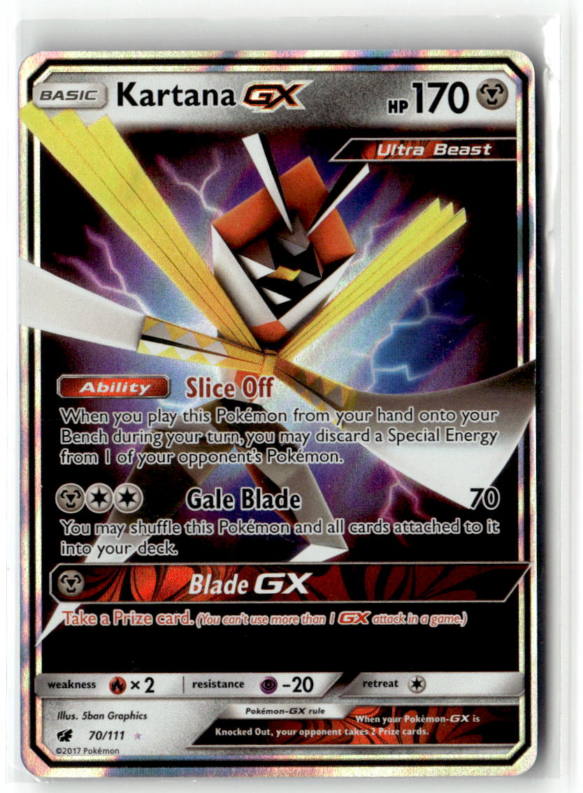 Front of Kartana GX 70/111 from SM - Crimson Invasion