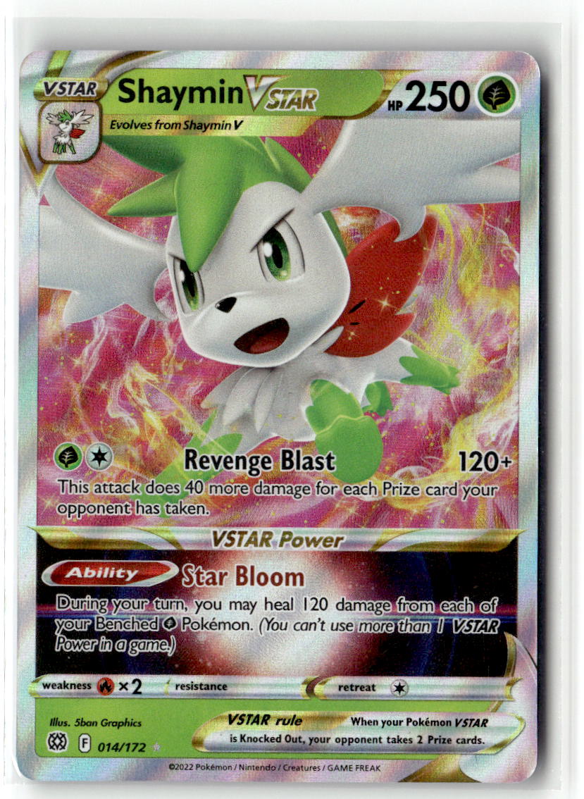 Front of Shaymin VSTAR 014/172 from Brilliant Stars