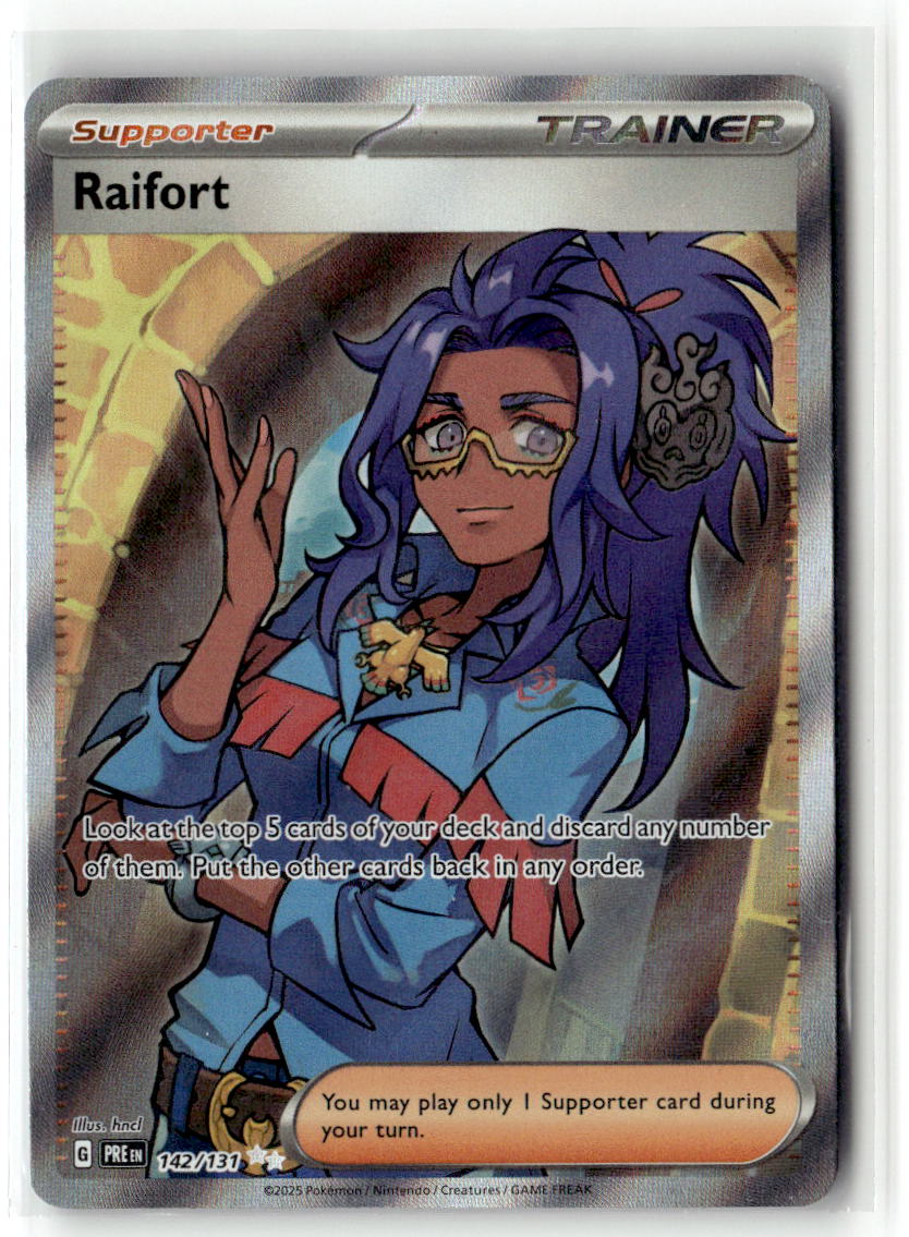 Front of Raifort 142/131 from Prismatic Evolutions