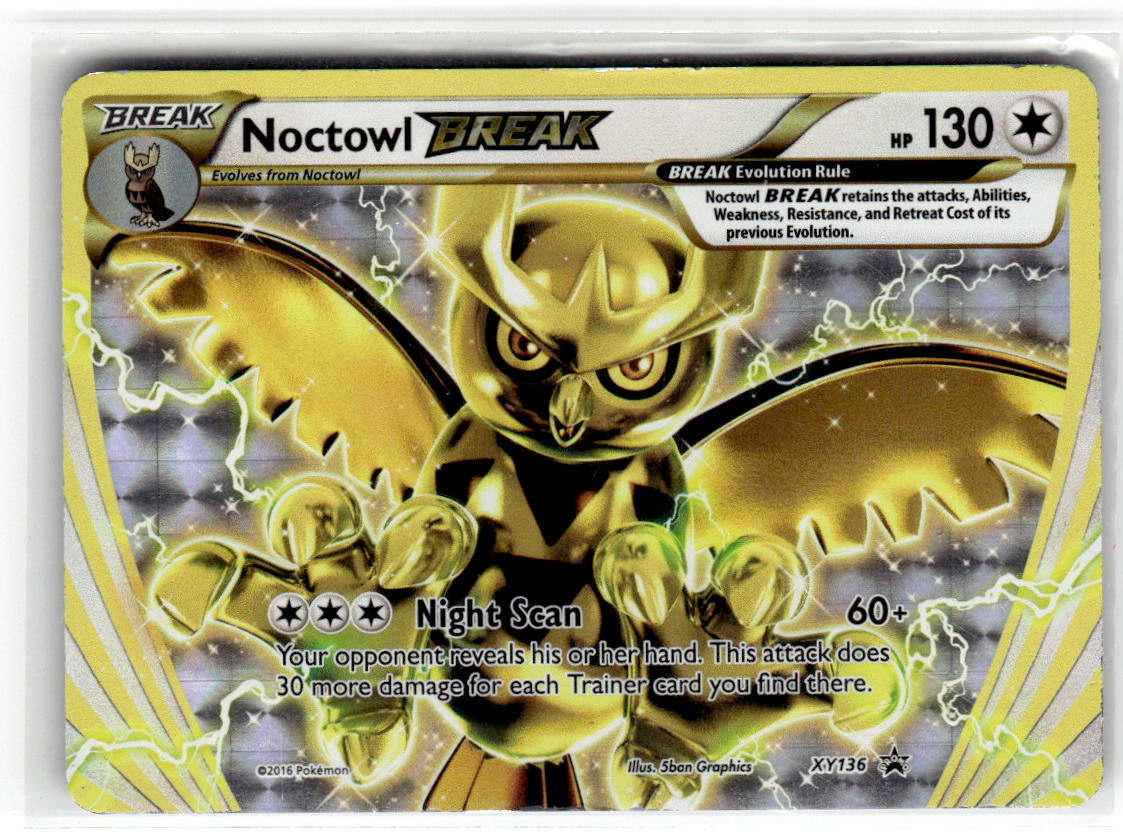 Front of Noctowl BREAK XY136 from XY Promos