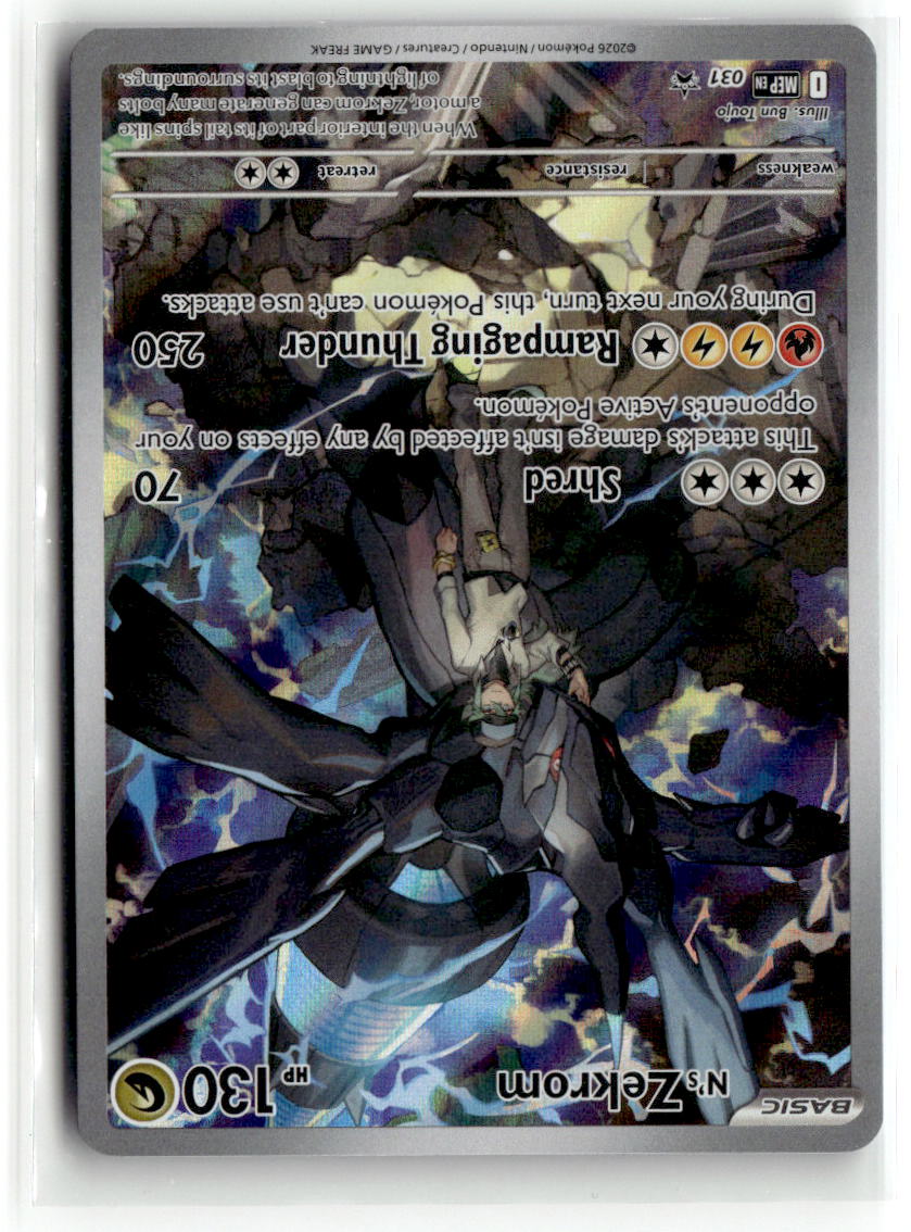 Front of N's Zekrom 031 from Mega Evolution Promo