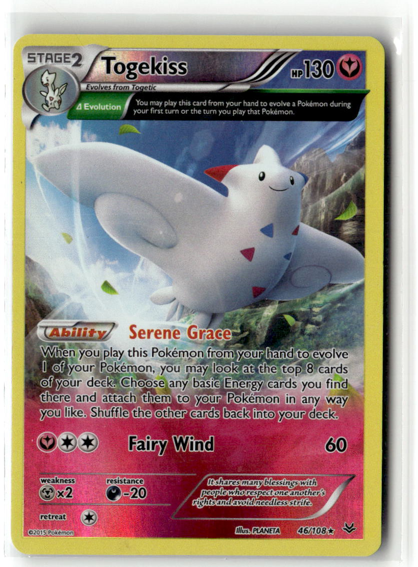 Front of Togekiss (46 Delta) 46/108 from XY - Roaring Skies