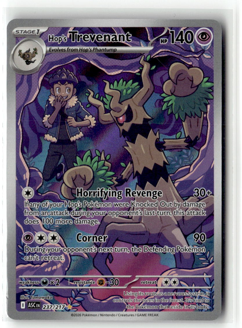 Front of Hop's Trevenant 237/217 from Ascended Heroes