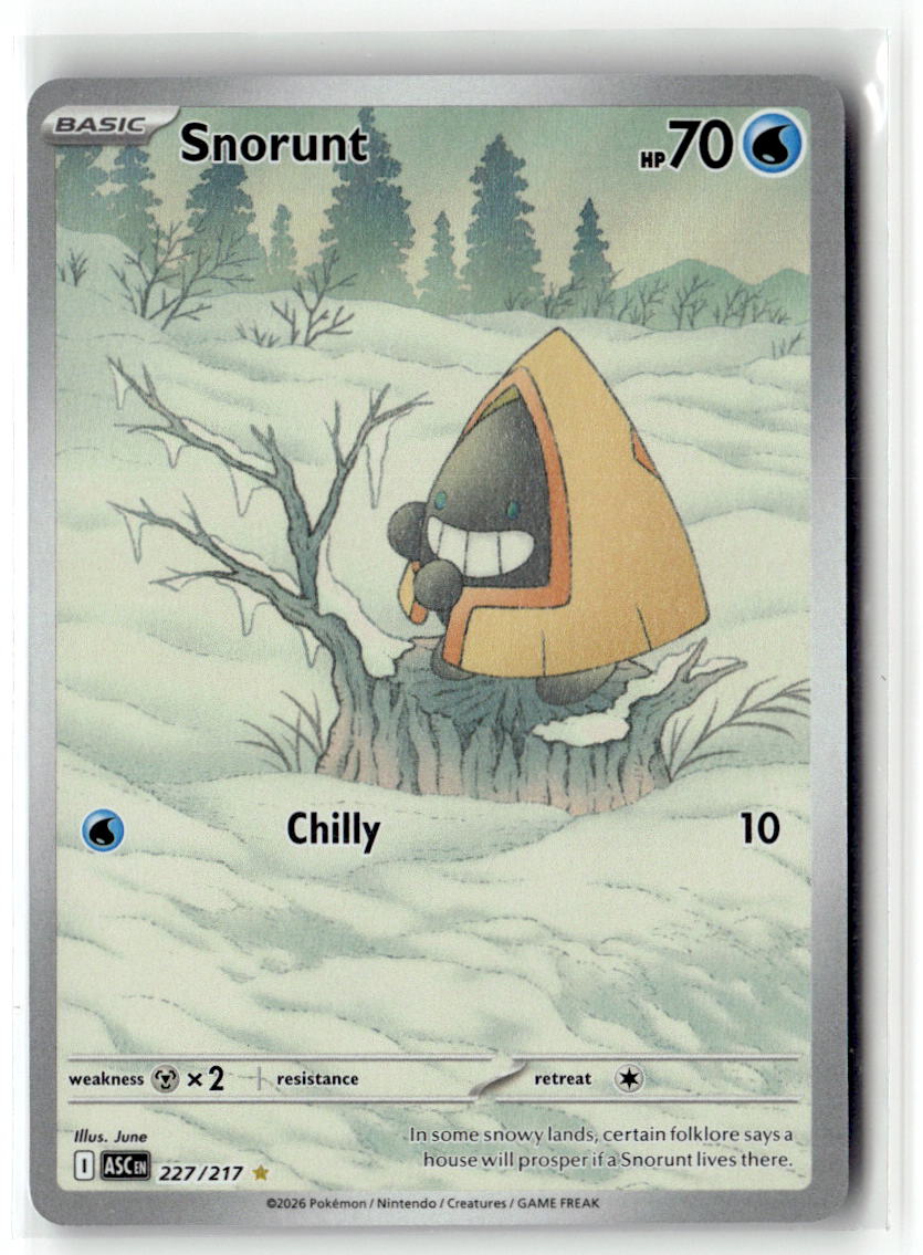 Front of Snorunt 227/217 from Ascended Heroes