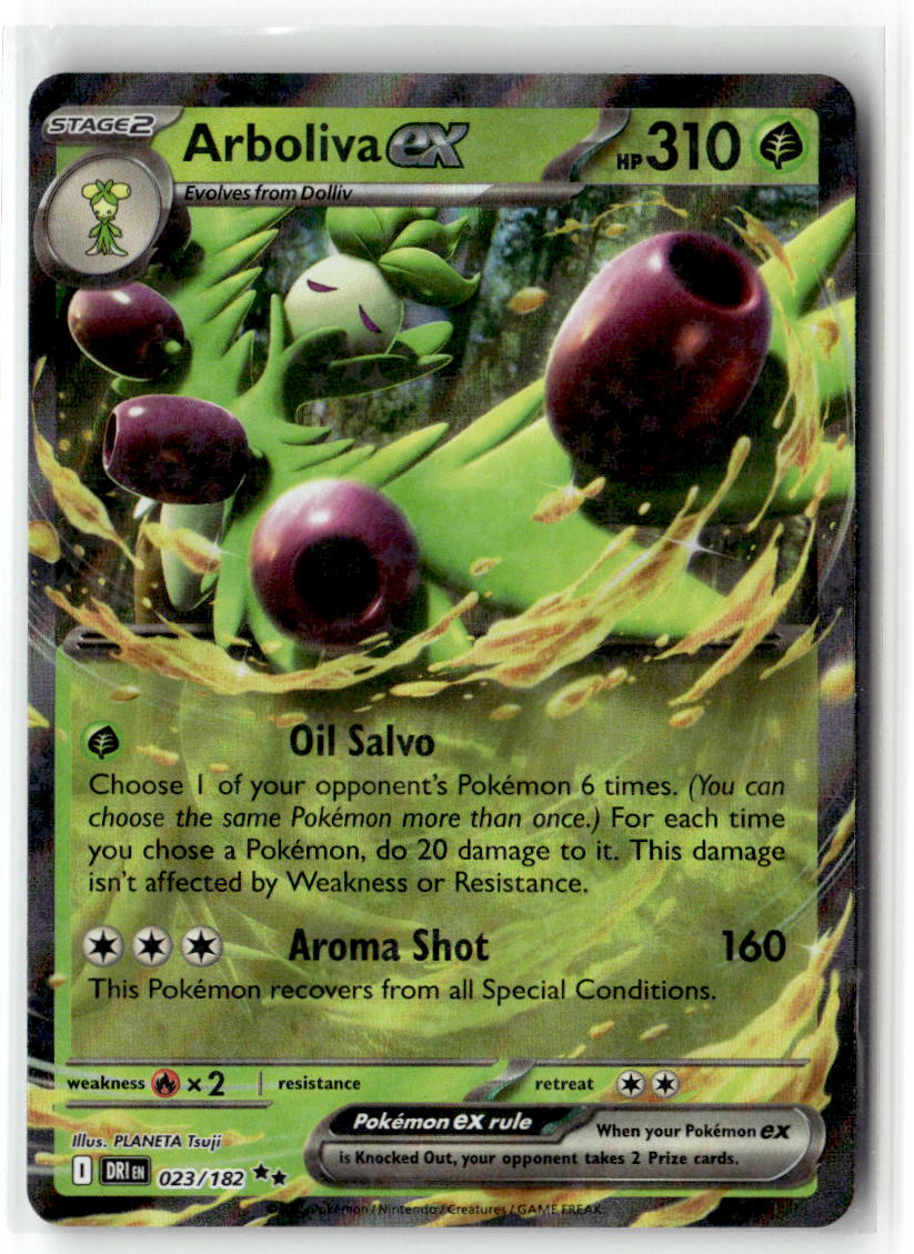 Front of Arboliva ex 023/182 from Destined Rivals