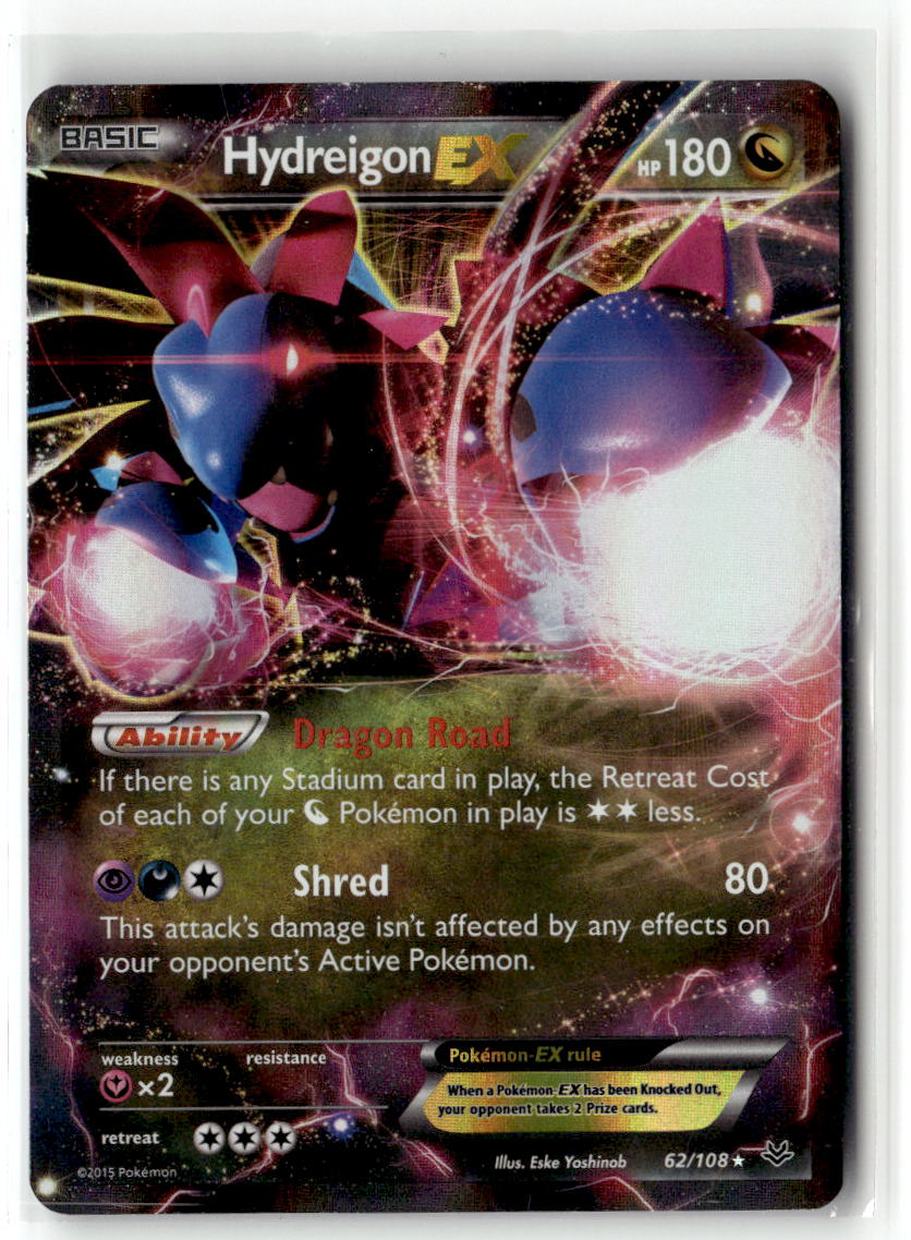 Front of Hydreigon EX 62/108 from XY - Roaring Skies