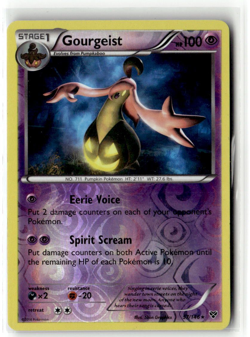 Front of Gourgeist 57/146 from XY Base Set