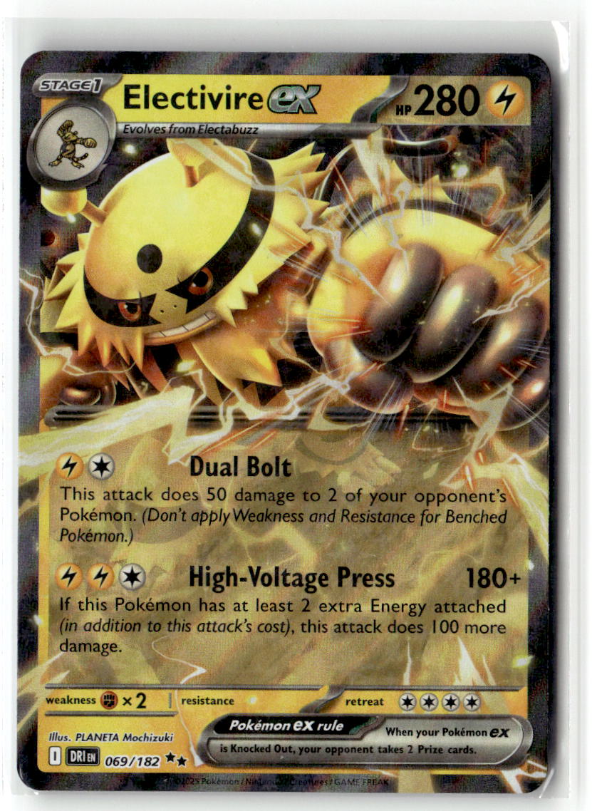 Front of Electivire ex 069/182 from Destined Rivals