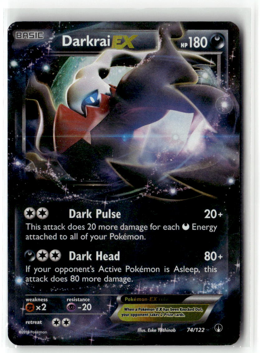 Front of Darkrai EX 74/122 from XY - BREAKpoint