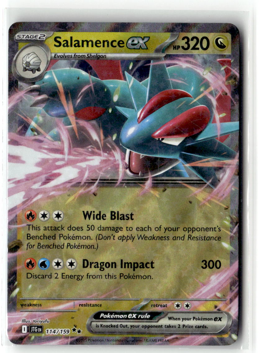 Front of Salamence ex 114/159 from Journey Together