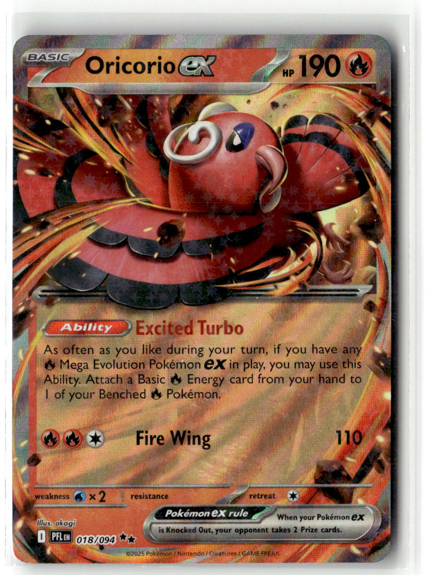 Front of Oricorio ex 018/094 from Phantasmal Flames