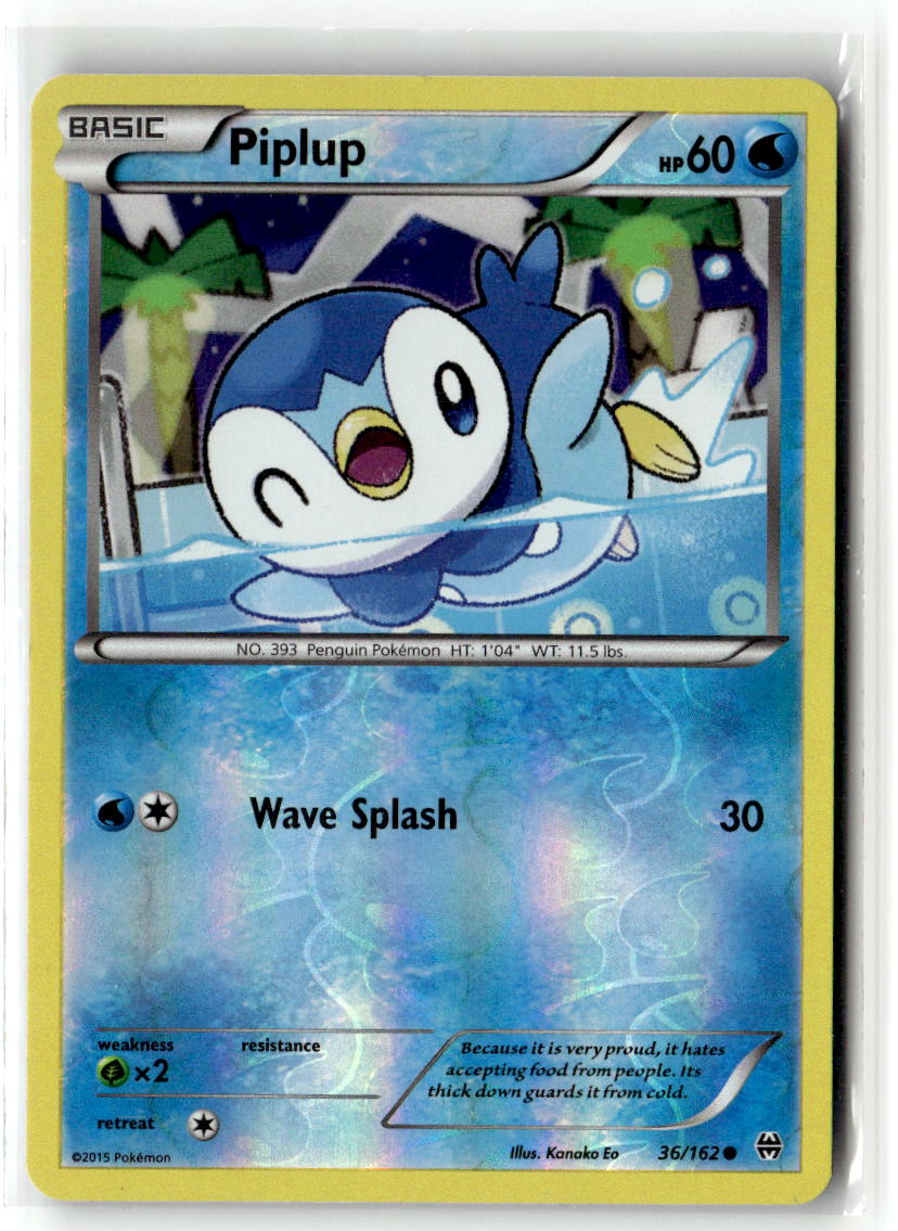 Front of Piplup 36/162 from XY - BREAKthrough