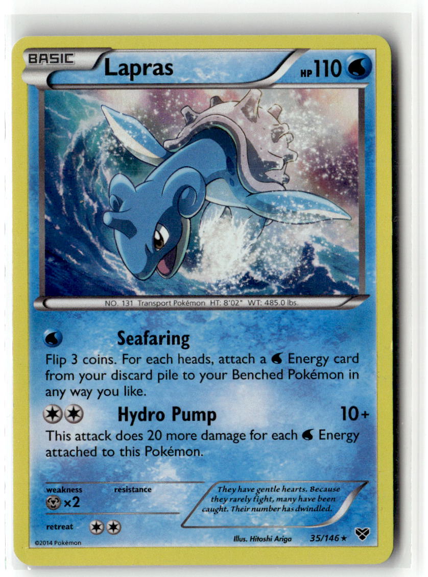 Front of Lapras 35/146 from XY Base Set