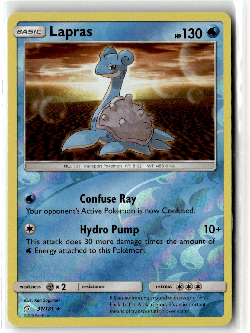 Front of Lapras 31/181 from SM - Team Up