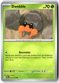 Front of Dwebble 011/182 from Destined Rivals