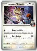 Front of Team Rocket's Meowth 149/182 from Destined Rivals