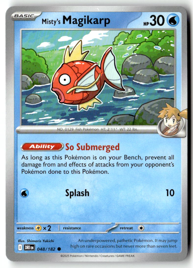 Front of Misty's Magikarp 048/182 from Destined Rivals