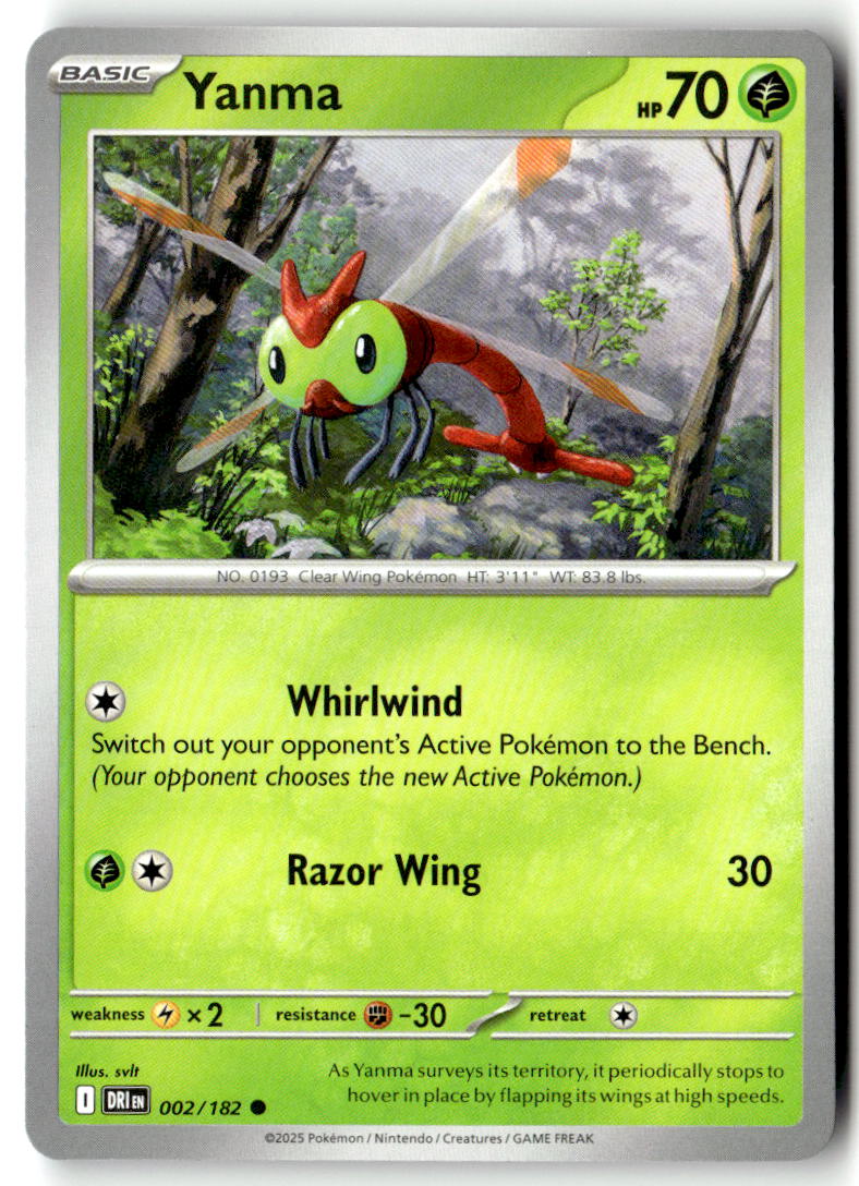 Front of Yanma 002/182 from Destined Rivals