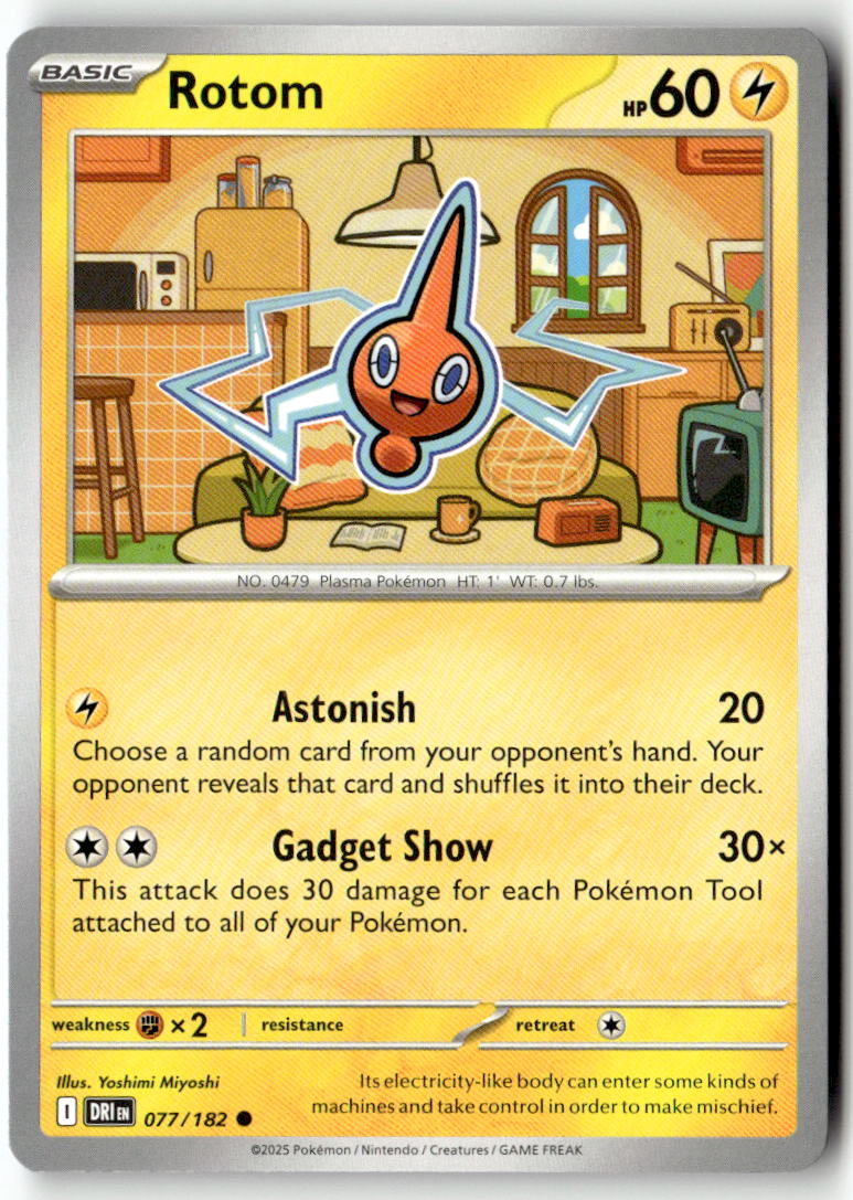 Front of Rotom 077/182 from Destined Rivals