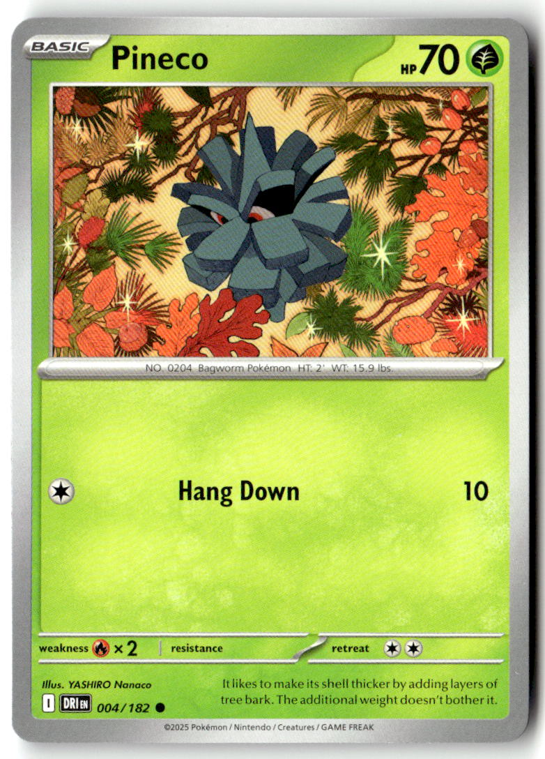 Front of Pineco 004/182 from Destined Rivals