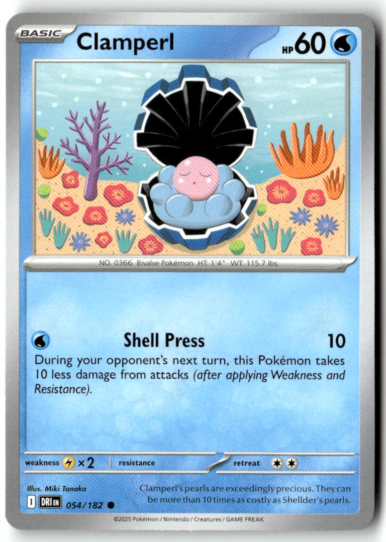 Front of Clamperl 054/182 from Destined Rivals