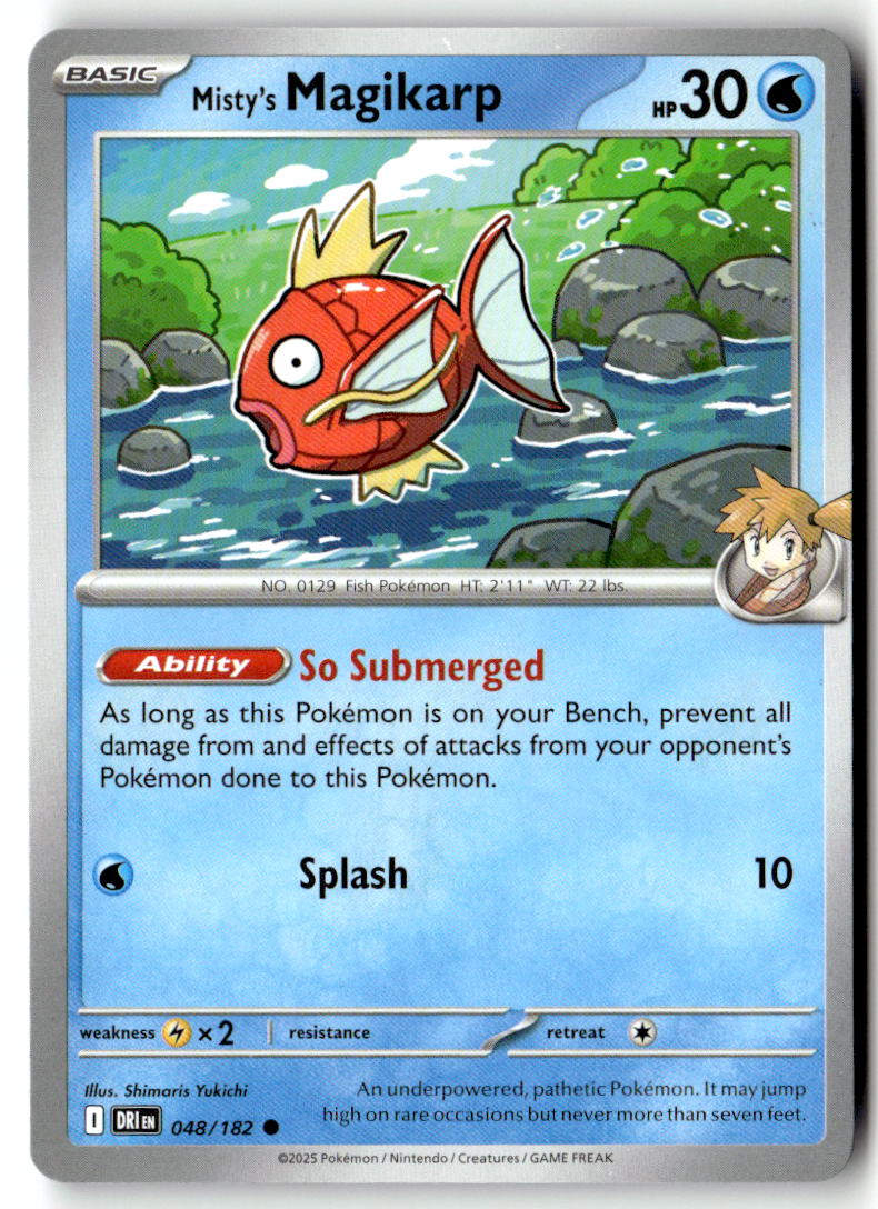 Front of Misty's Magikarp 048/182 from Destined Rivals